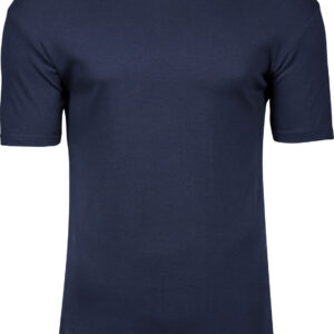 Navy interlock herre t-shirt set forfra