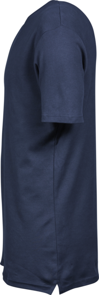 Rundhalset Navy interlock t-shirt set fra siden