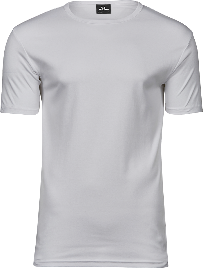 Hvid Tee Jays T-Shirt med rund halsudskæring - Interlock - Herre-0