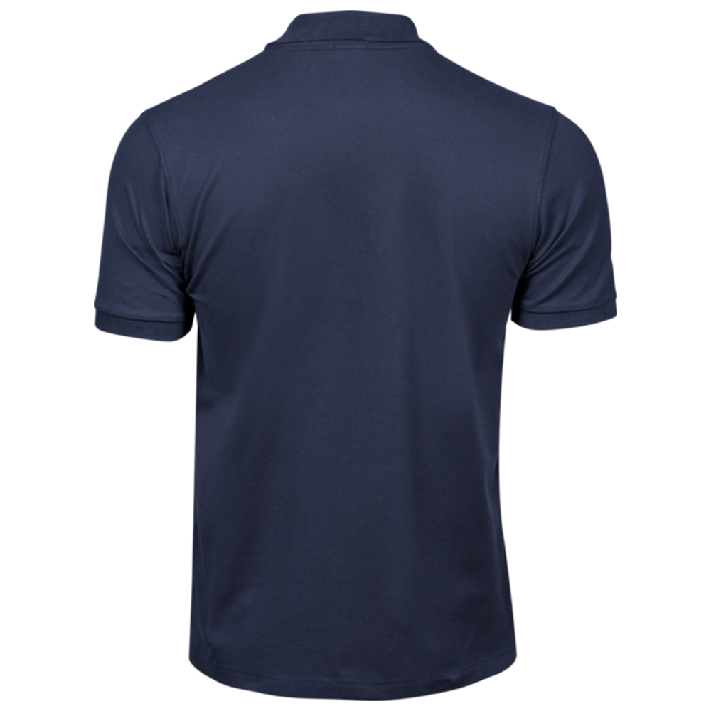 Luxury stretch herre polo - Navy-10713