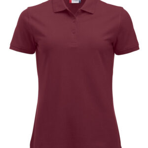 Dame polo shirt i Bordeaux- Clique Manhattan Ladies-0