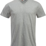 grå v-hals t-shirt