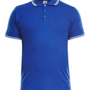 Royalblå poloshirt