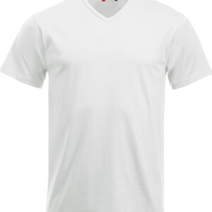hvid v-hals t-shirt