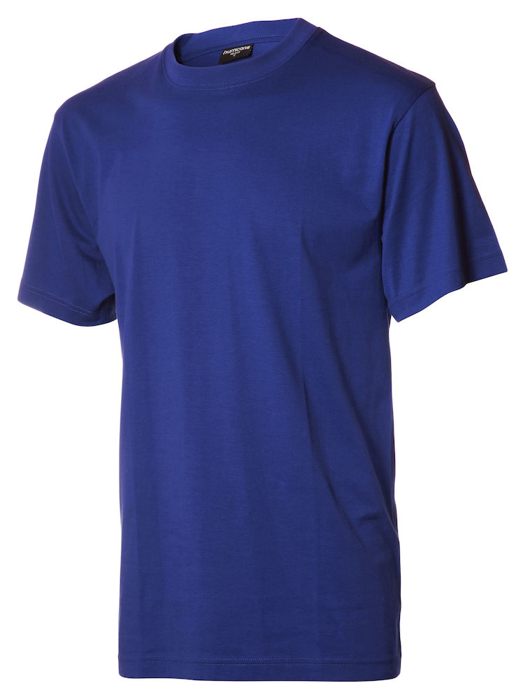 Blå t-shirt set forfra