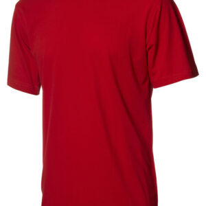 Rød basic t-shirt -0