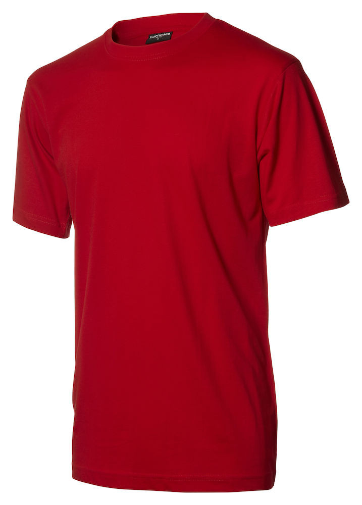 Rød basic t-shirt -0