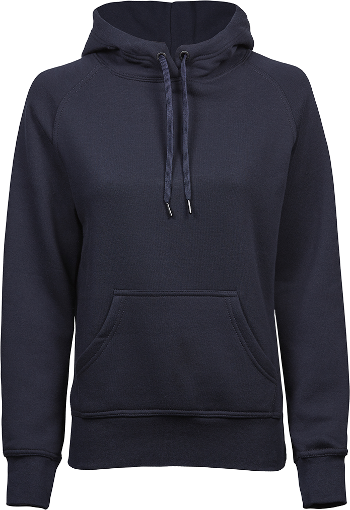 Hoodie set forfra, med hætte.