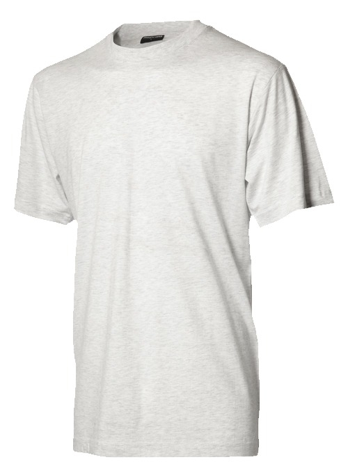 Lysegrå basic t-shirt -0