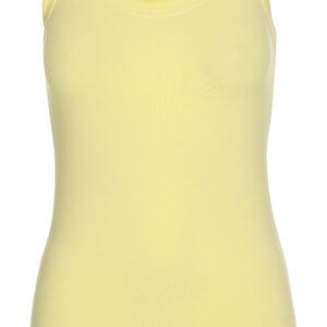 Lysgul Tanktop med stræk, til damer.-0