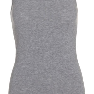 Grå Tanktop med stræk, til damer.-0