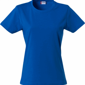 Royal blue figursyet dame t-shirt-0