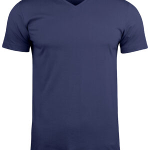 Kongeblå fashion v-hals t-shirt - herre-0