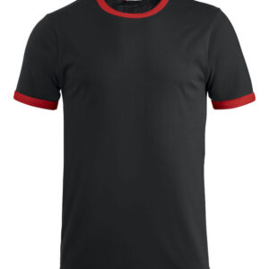 Sort Nome t-shirt med rød kant - herre -0