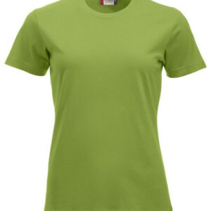 Limegrøn figursyet dame t-shirt-0