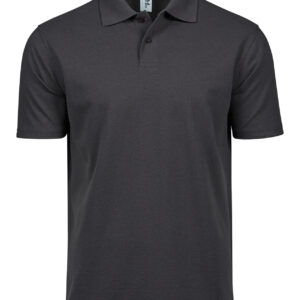 Men's heavy polo pique - dark grey-0