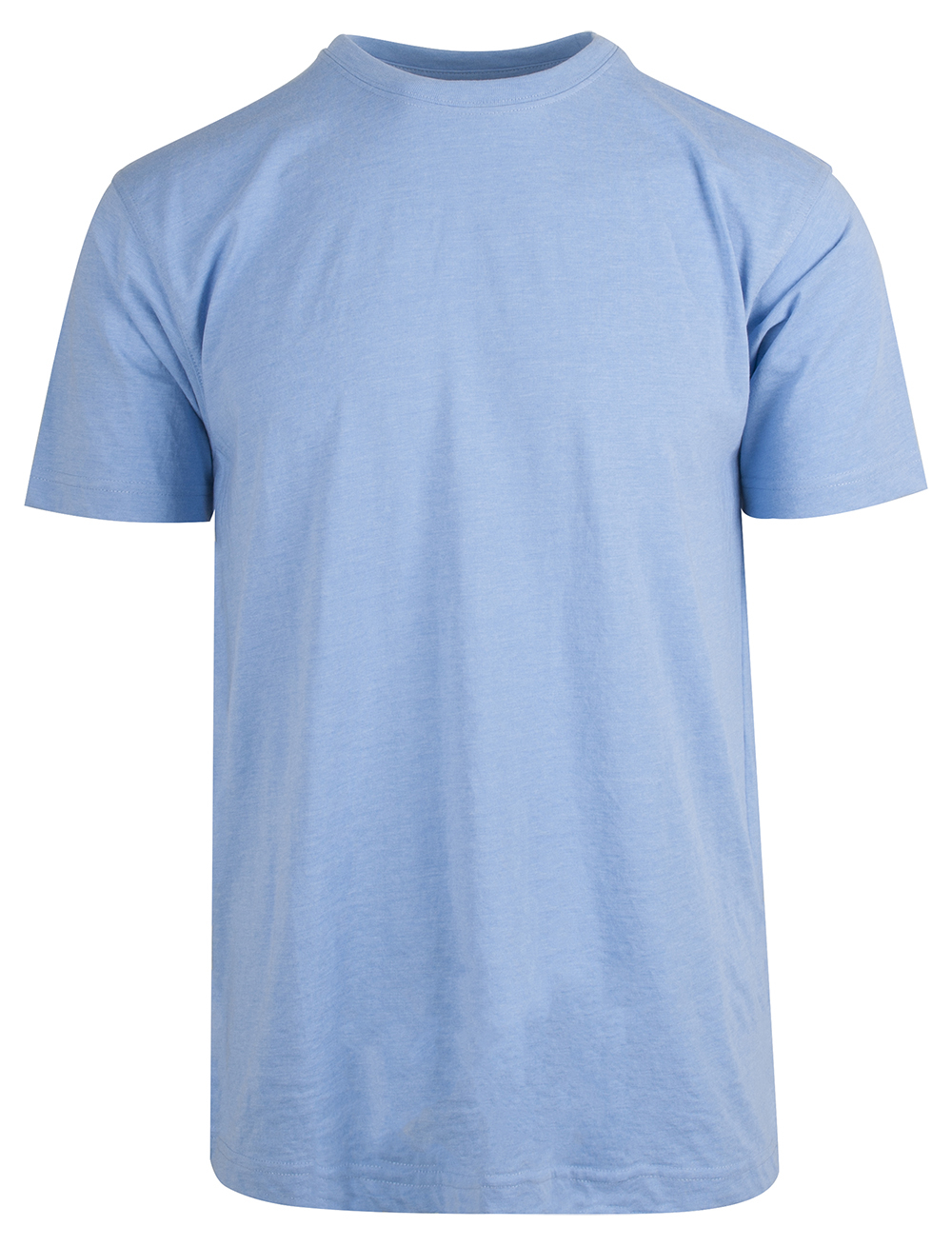 Blå melange t-shirt-0