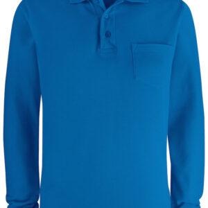 Basic Polo Pocket L/S Royal-0