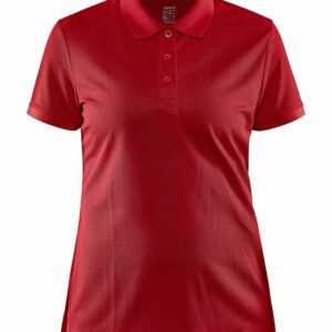 Poloshirt set forfra i rød