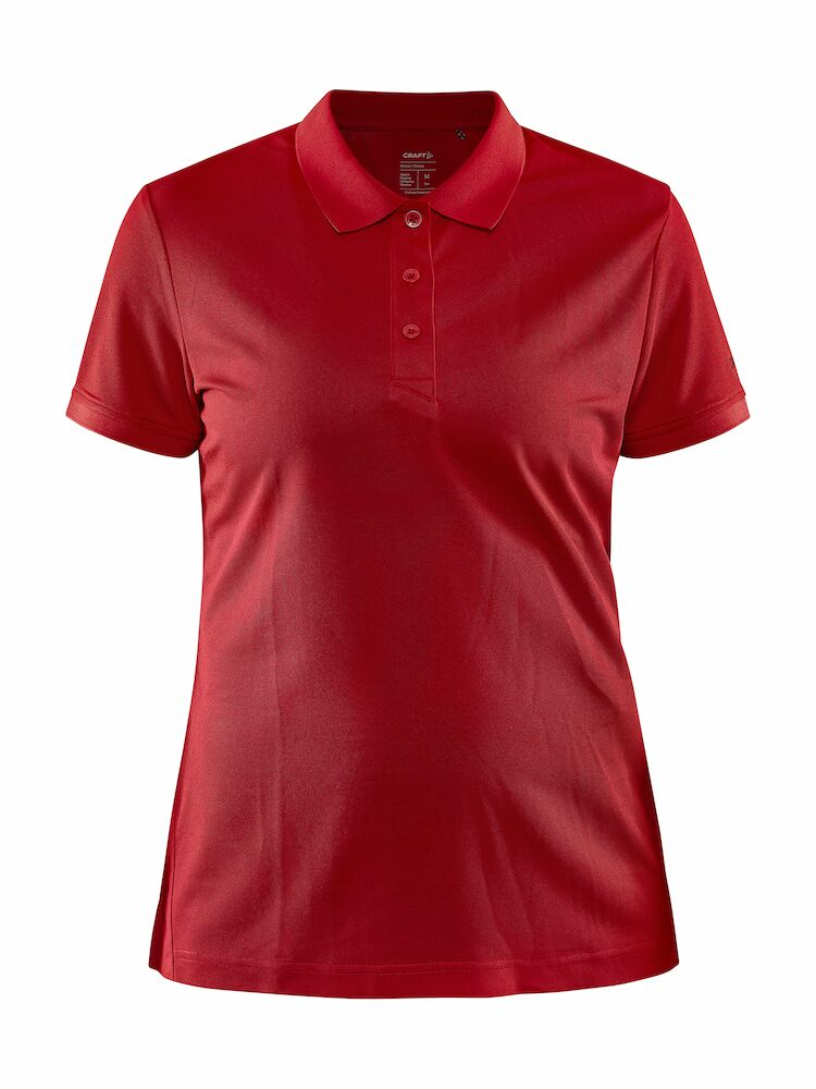 Poloshirt set forfra i rød