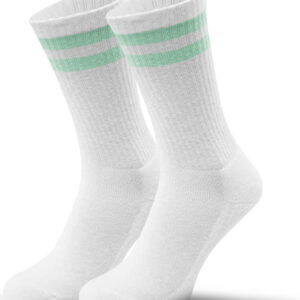 tennissokker med mint farvede striber
