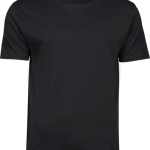 Raw-edge tee sort herre-0