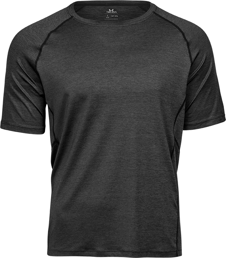 CoolDry t-shirt - black melange-0