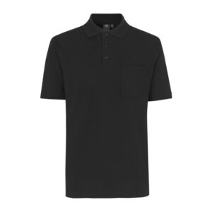Klassisk poloshirt til herre sort-0