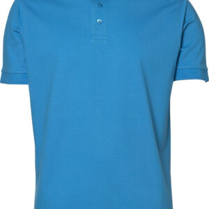 Luxury stretch herre polo - Azure-0