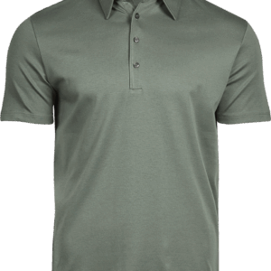 Leaf green Pima herre polo -0