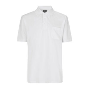 Klassisk poloshirt til herre hvid-0