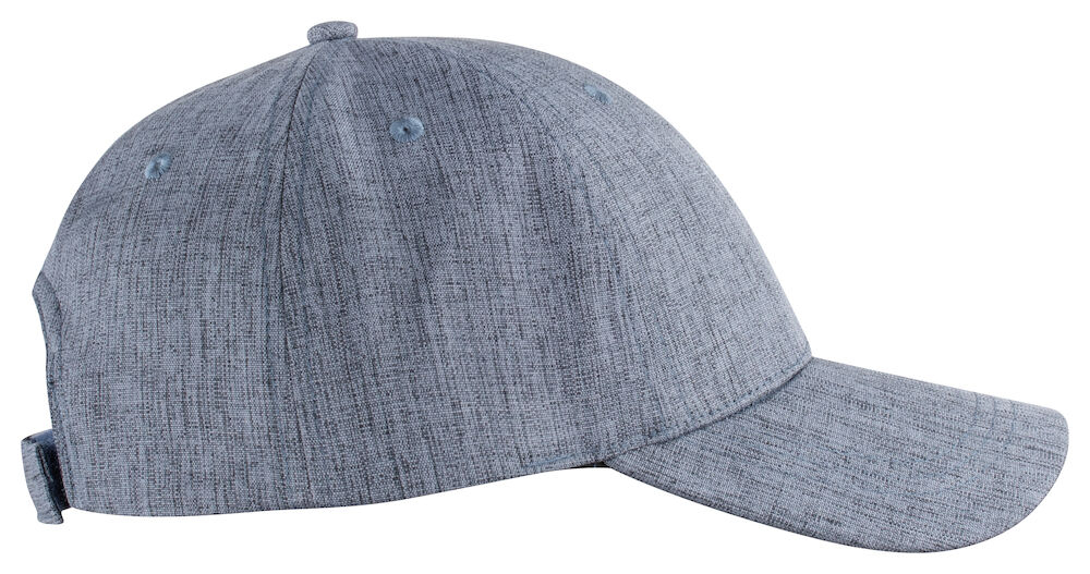 Navy melange kasket set fra siden