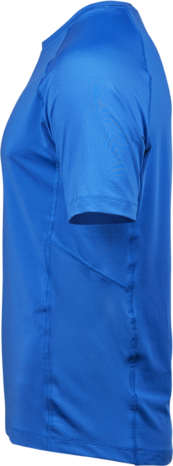 Turkis t-shirt set fra siden